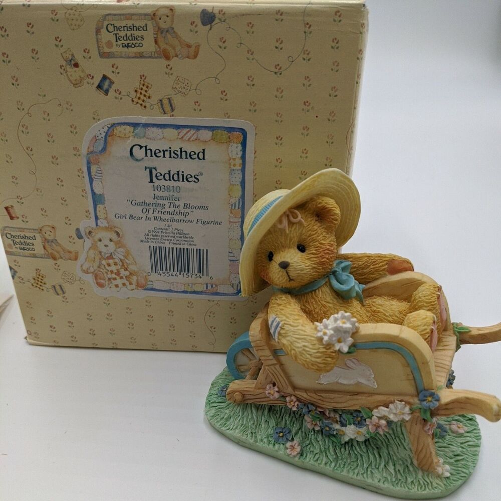 NOS Cherished Teddies Jennifer 103810 Enesco 1994 Retired, IOB, COA Excellent